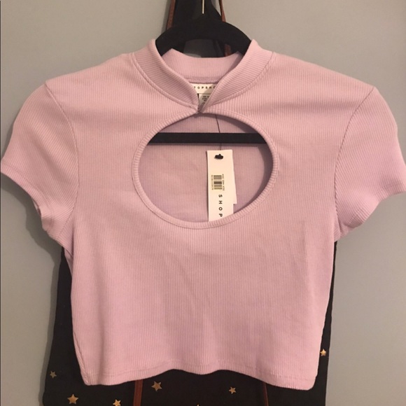topshop BRAND NEW ribbed cut out crop top - Picture 1 of 1